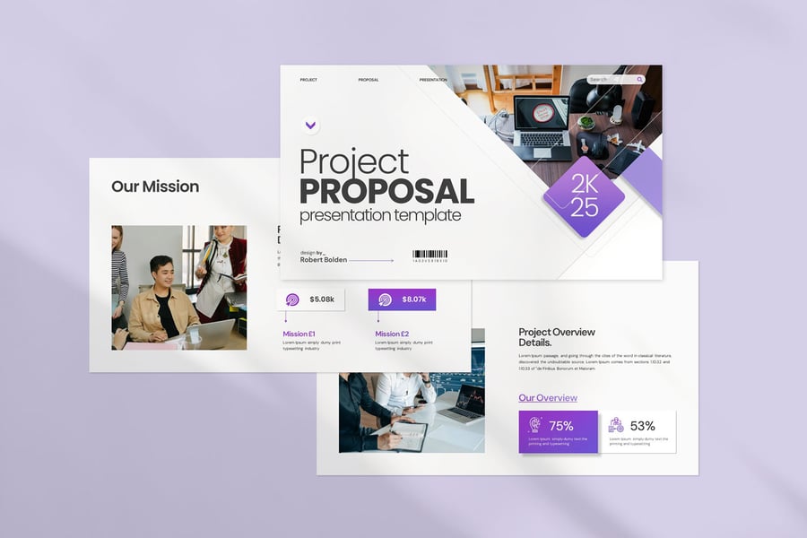 项目提案PPT模板 (PPTX)