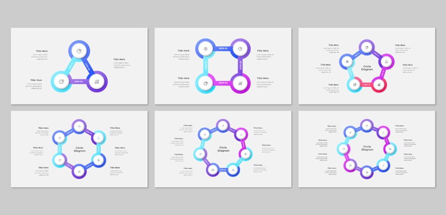 循环动画PowerPoint信息图表图PPT模板 (PPTX)