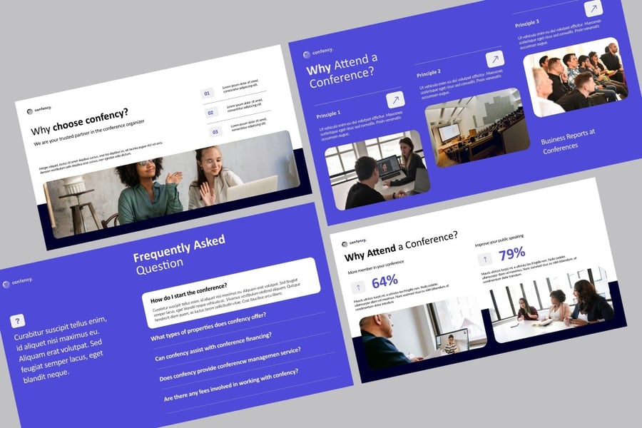 会议组织者PPT模板 (PPTX)