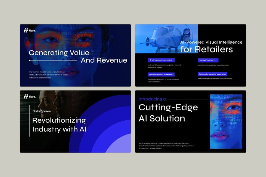 AI创新PPT模板 (PPTX)