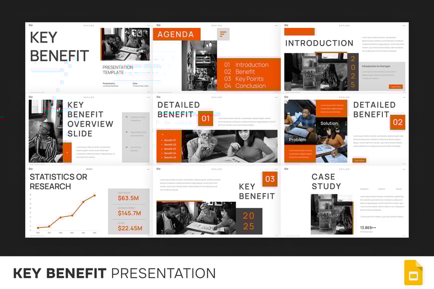 产品关键优点介绍PPT模板 (PPTX)