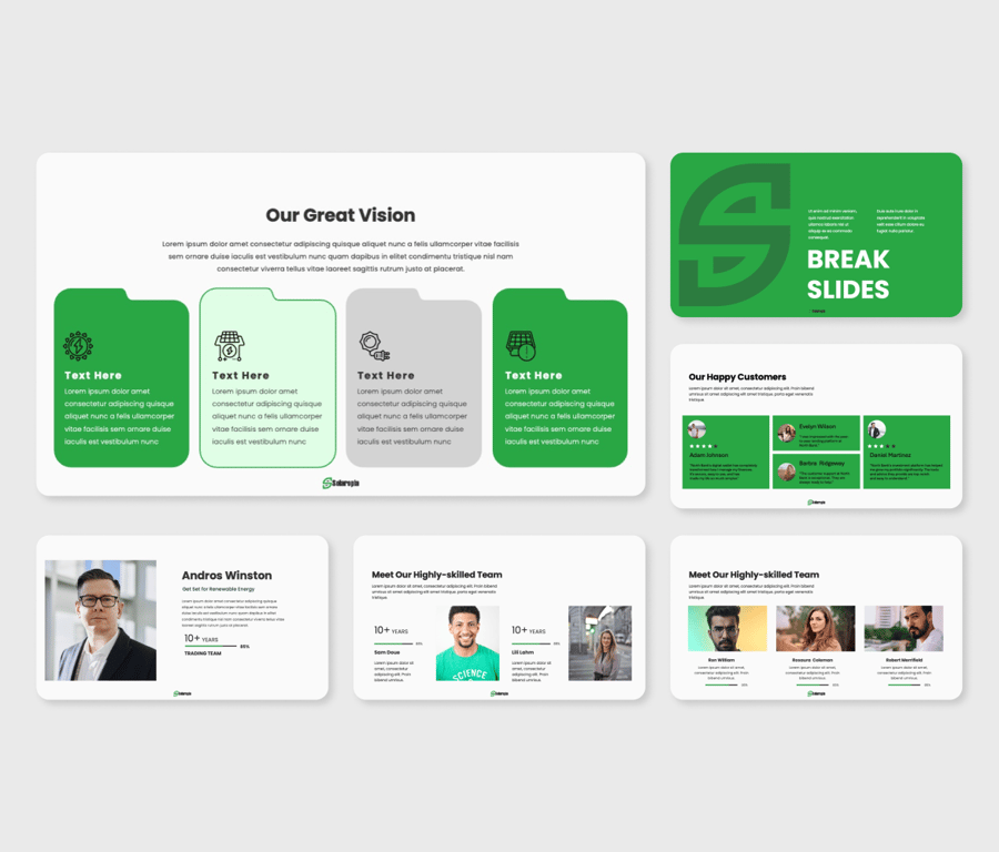 太阳能公司PPT模板 (PPTX)