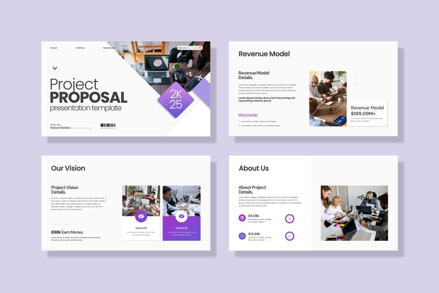 项目提案PPT模板 (PPTX)