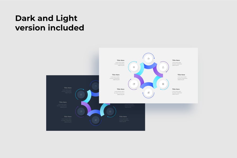 循环动画PowerPoint信息图表图PPT模板 (PPTX)