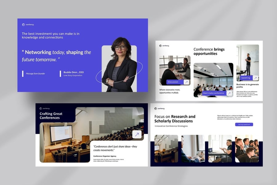 会议组织者PPT模板 (PPTX)