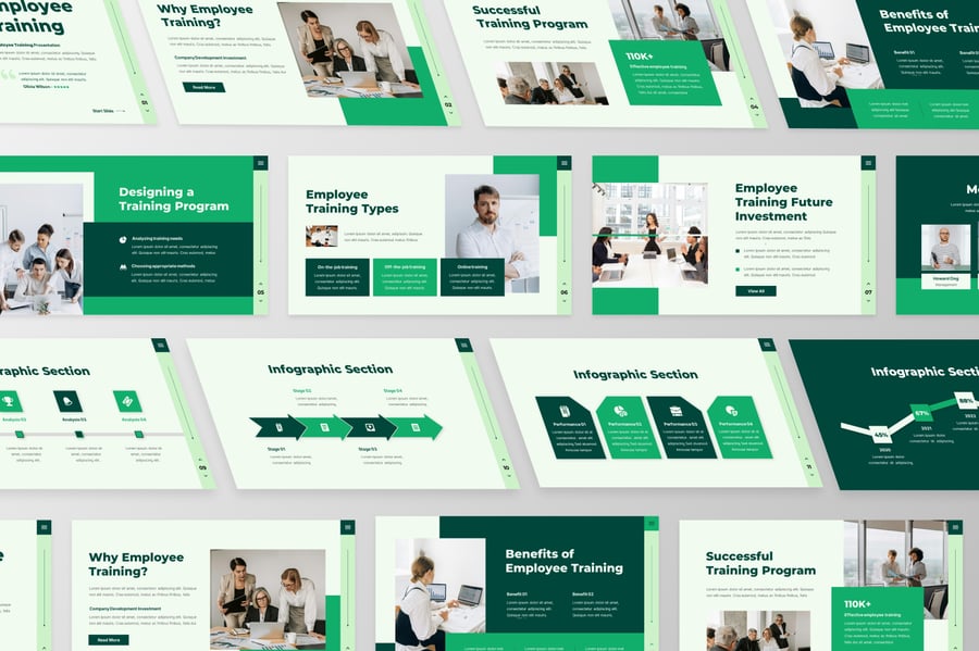 员工培训PPT模板 (PPTX)