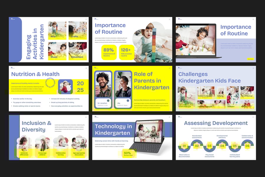 孩子们的演讲PPT模板 (PPTX)