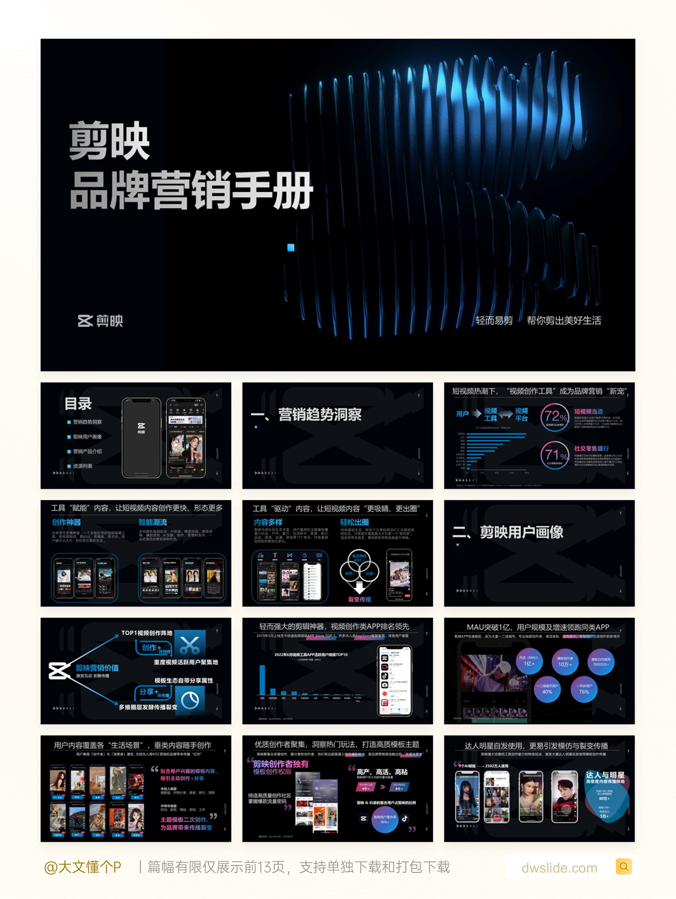 100+份大厂产品营销通案PPT案例！灵感枯竭急救包