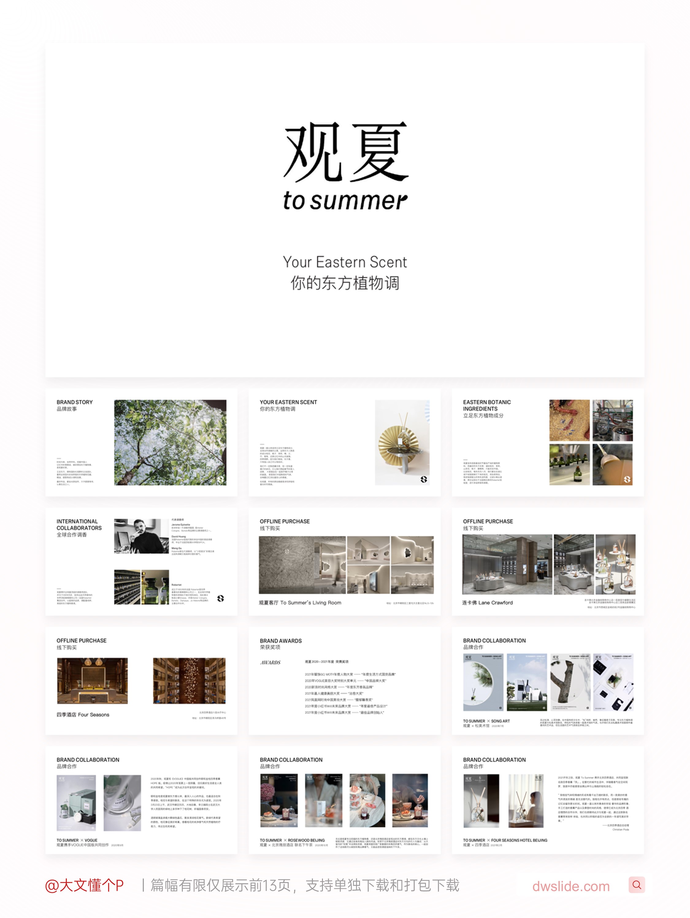 香氛品牌介绍手册PPT案例合集（20份）-[A0605]