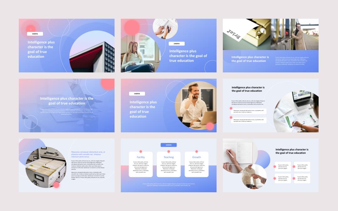 时尚潮流个性PPT模板