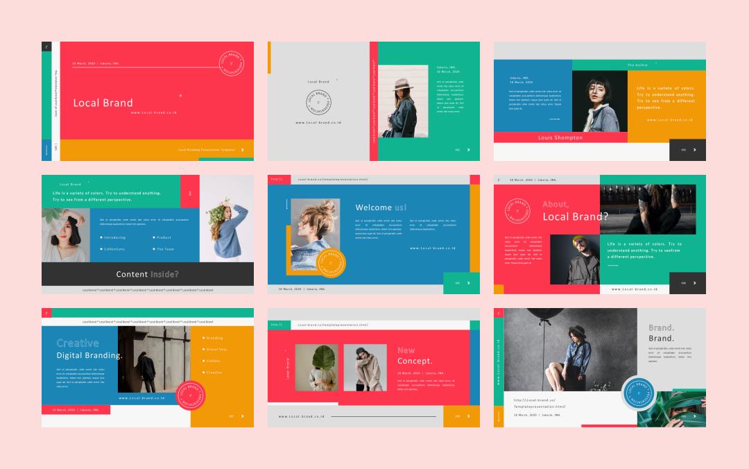 时尚潮流个性PPT模板