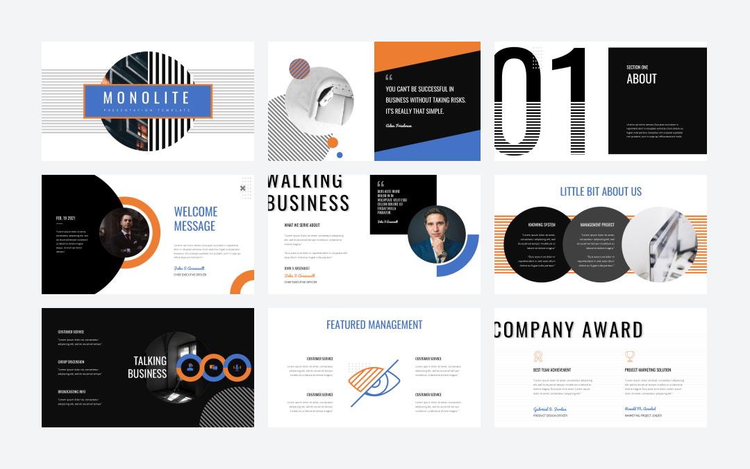 时尚潮流个性PPT模板