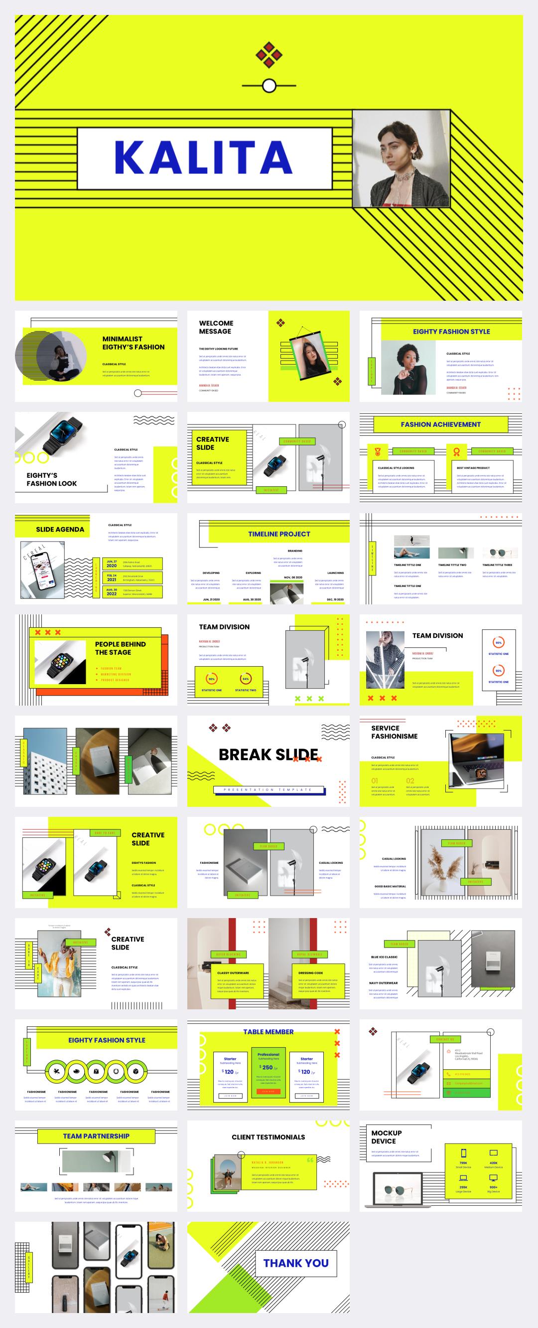 时尚潮流个性PPT模板