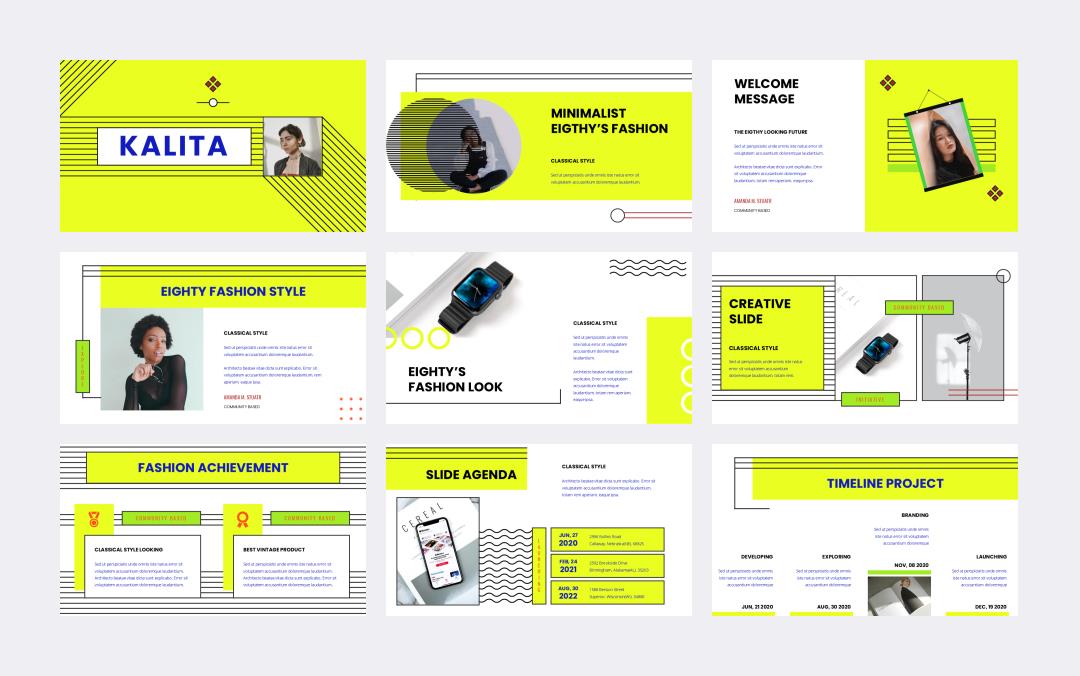 时尚潮流个性PPT模板