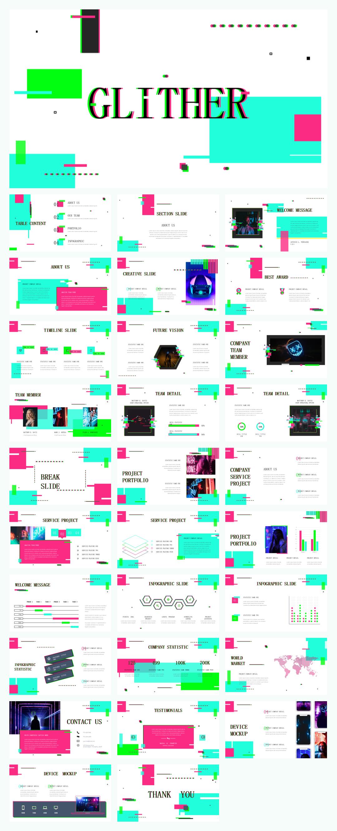 时尚潮流个性PPT模板