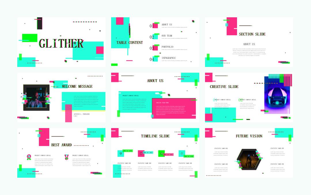 时尚潮流个性PPT模板