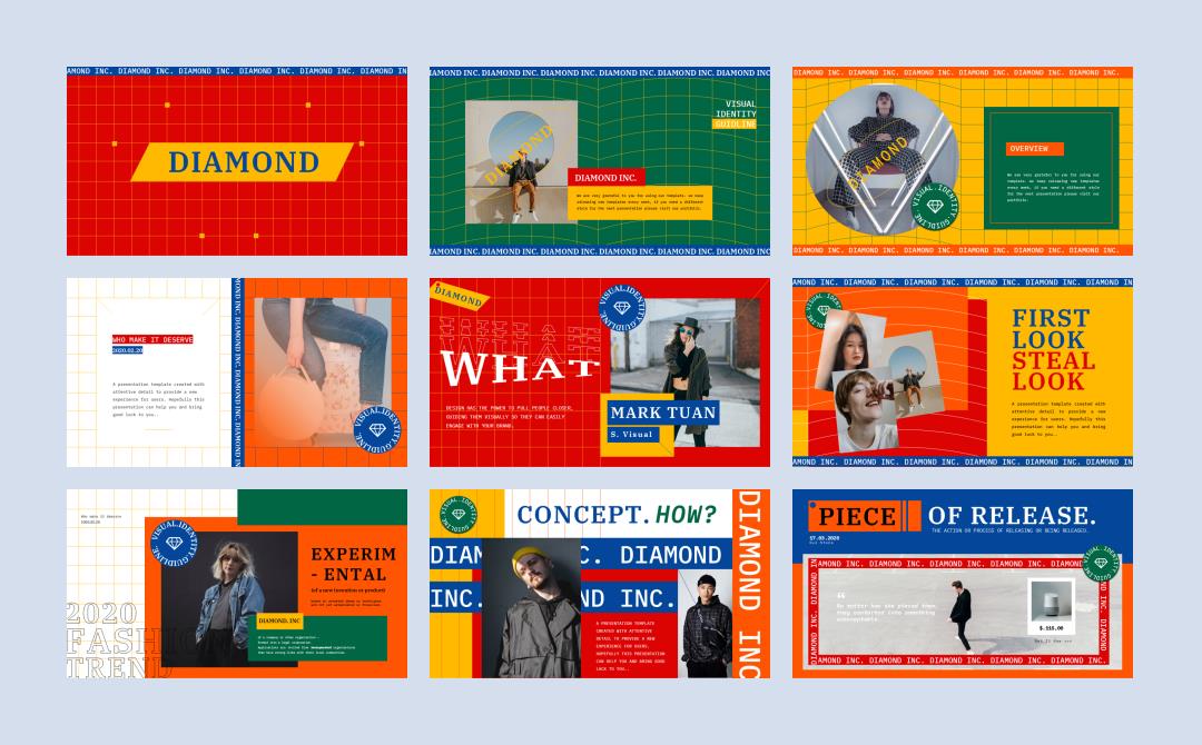 时尚潮流个性PPT模板