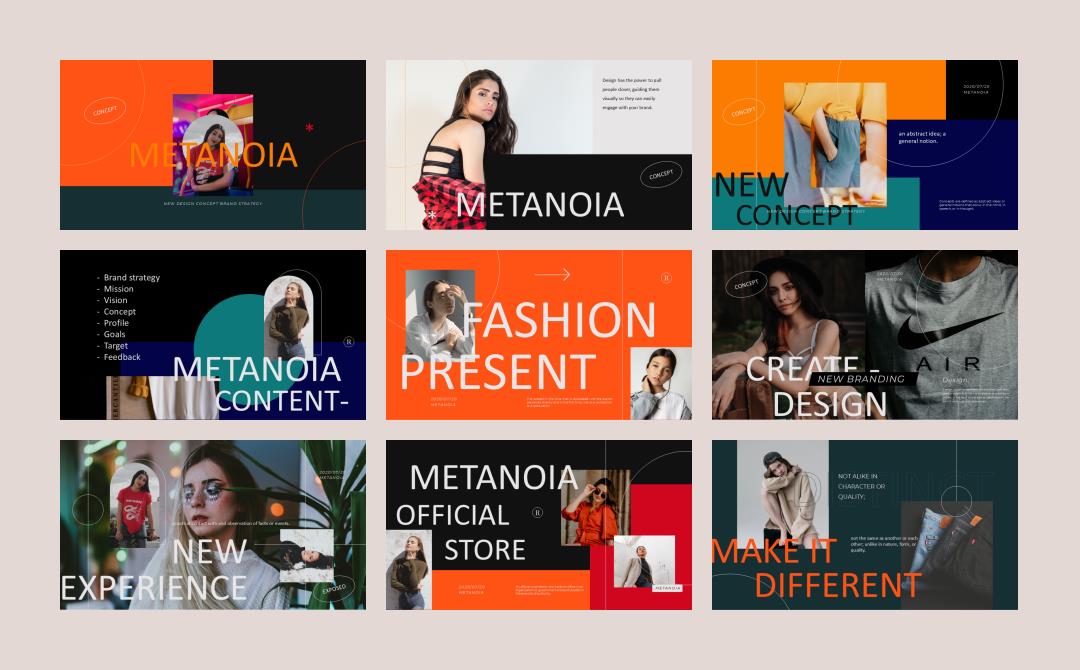 时尚潮流个性PPT模板