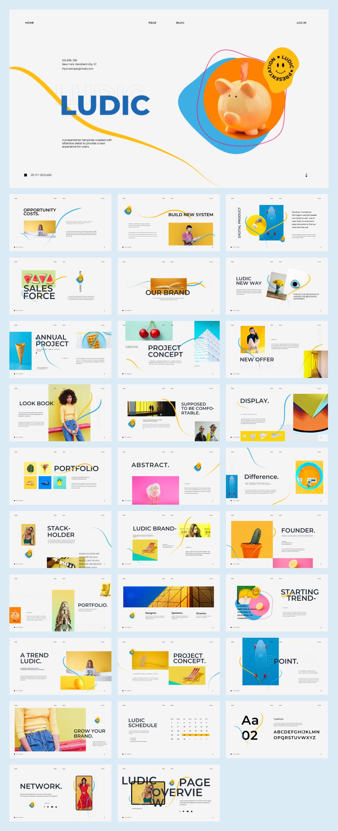 时尚潮流个性PPT模板