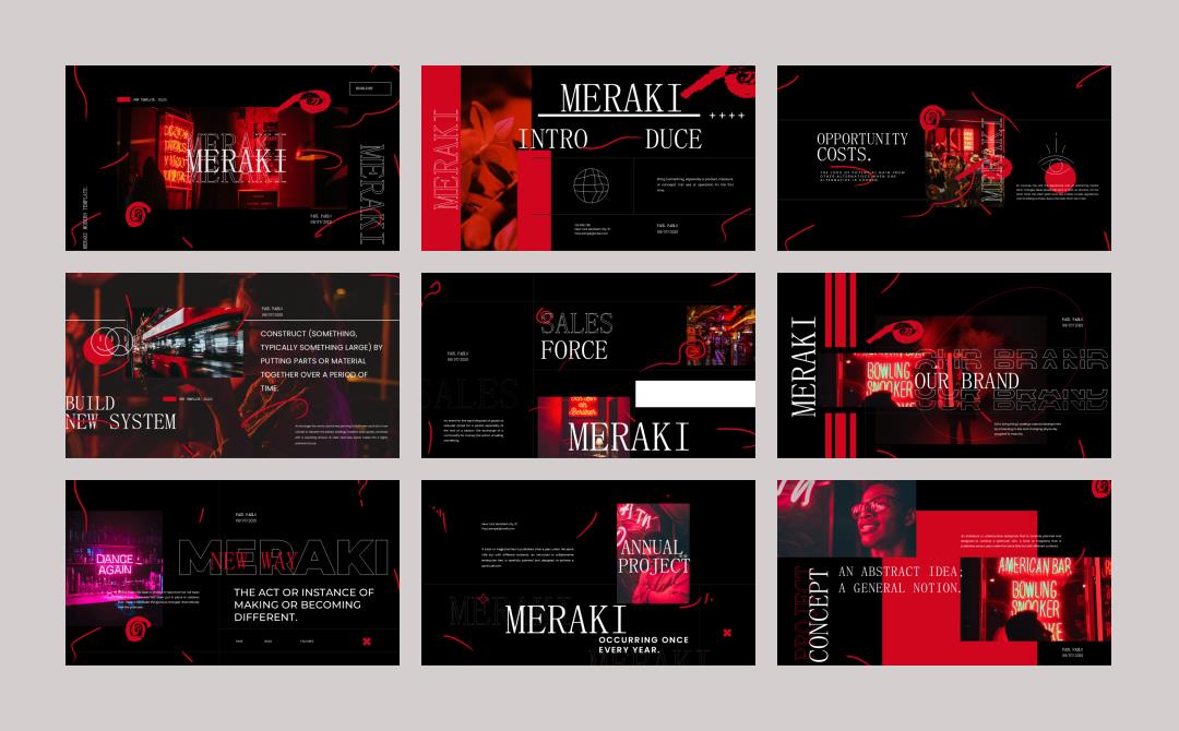 时尚潮流个性PPT模板