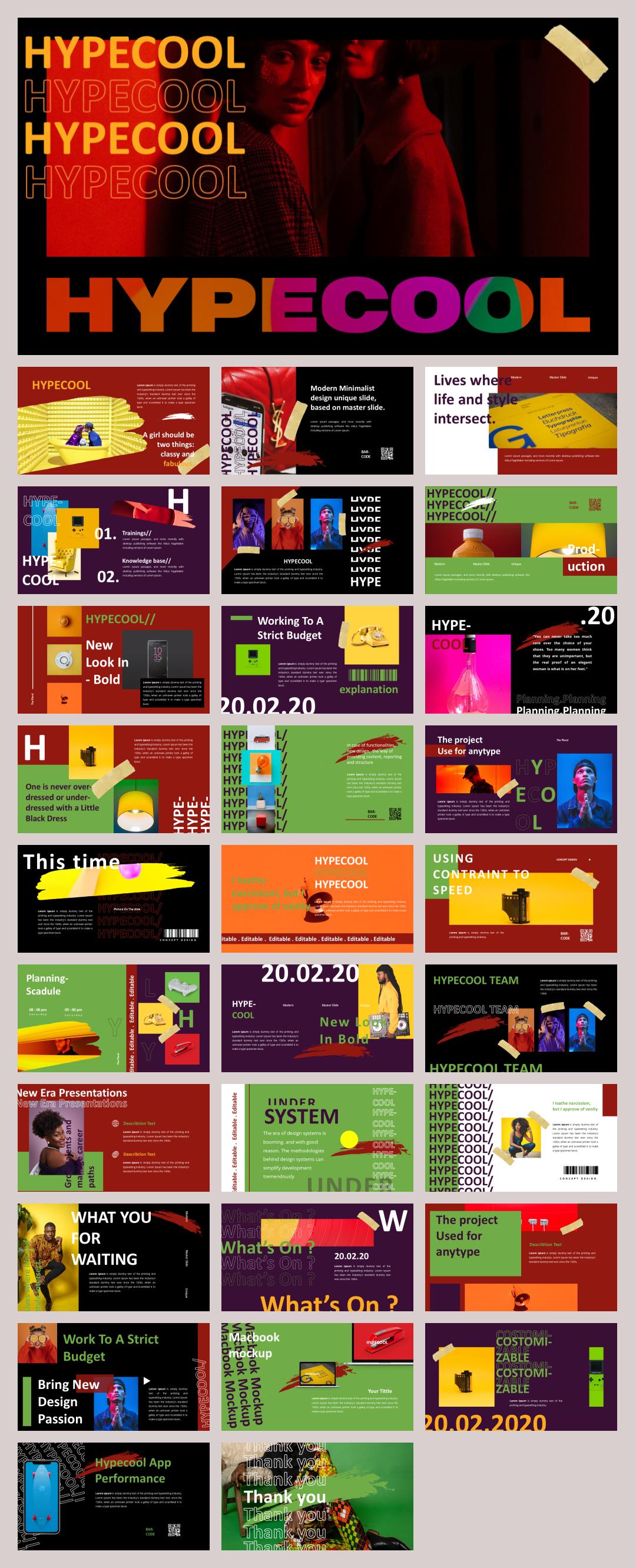 时尚潮流个性PPT模板