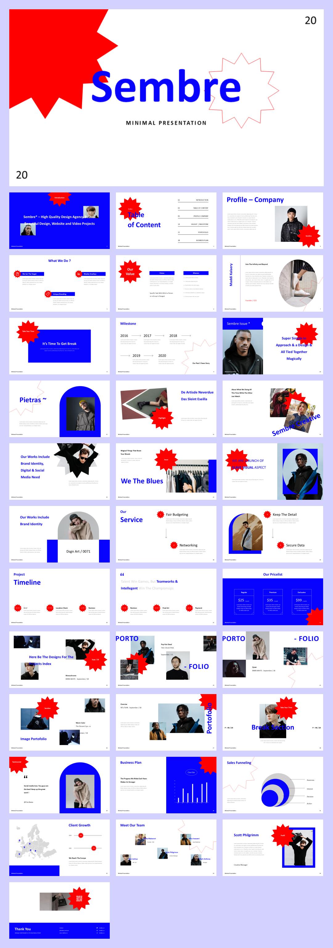 时尚潮流个性PPT模板