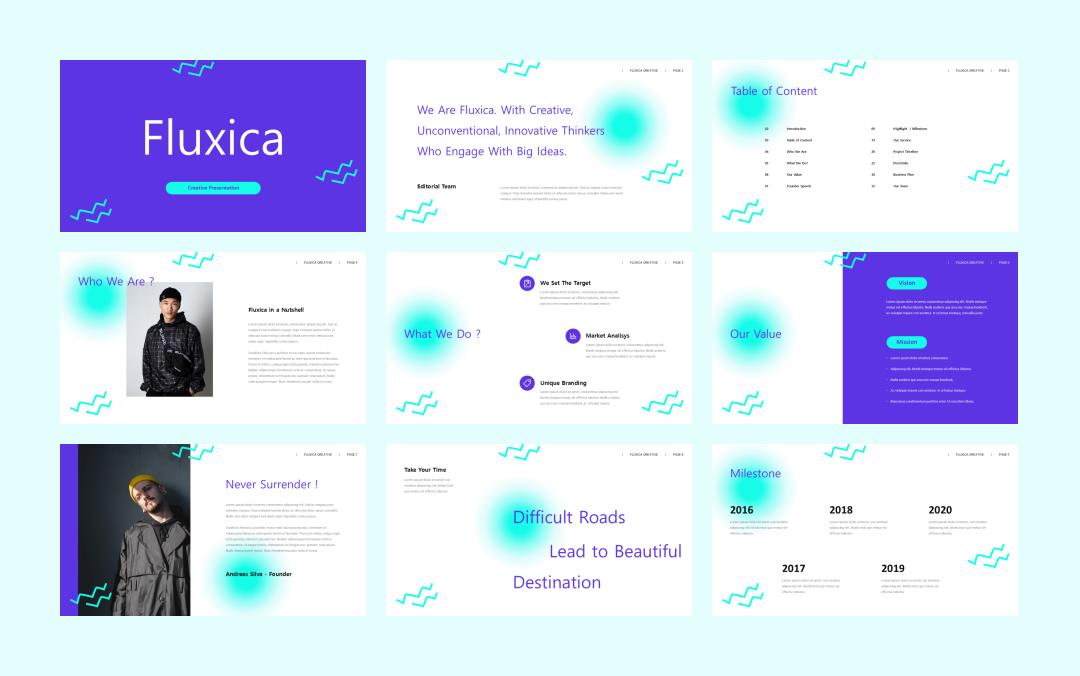 时尚潮流个性PPT模板