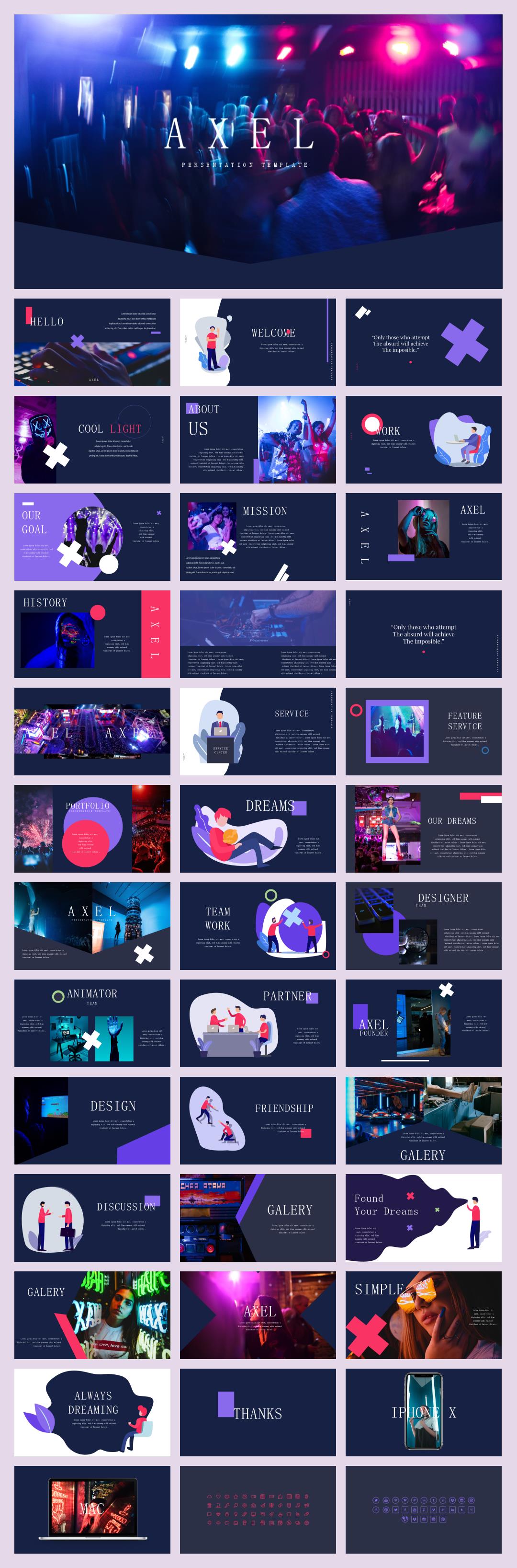 时尚潮流个性PPT模板