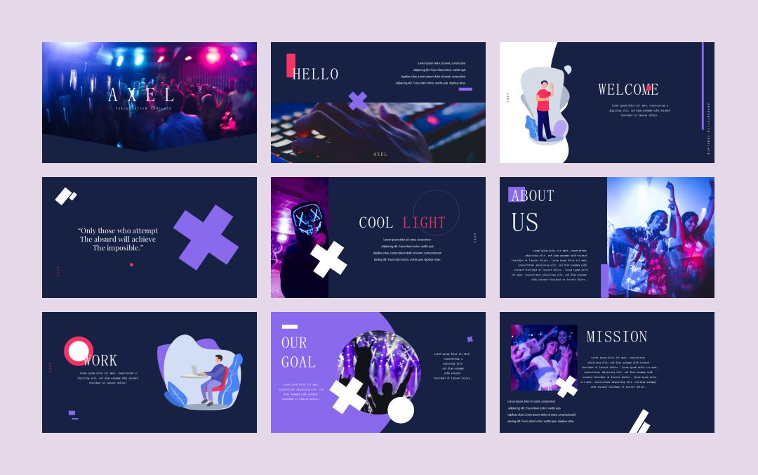 时尚潮流个性PPT模板