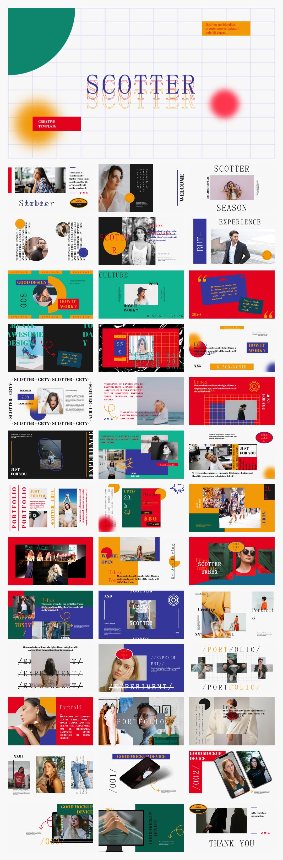 时尚潮流个性PPT模板