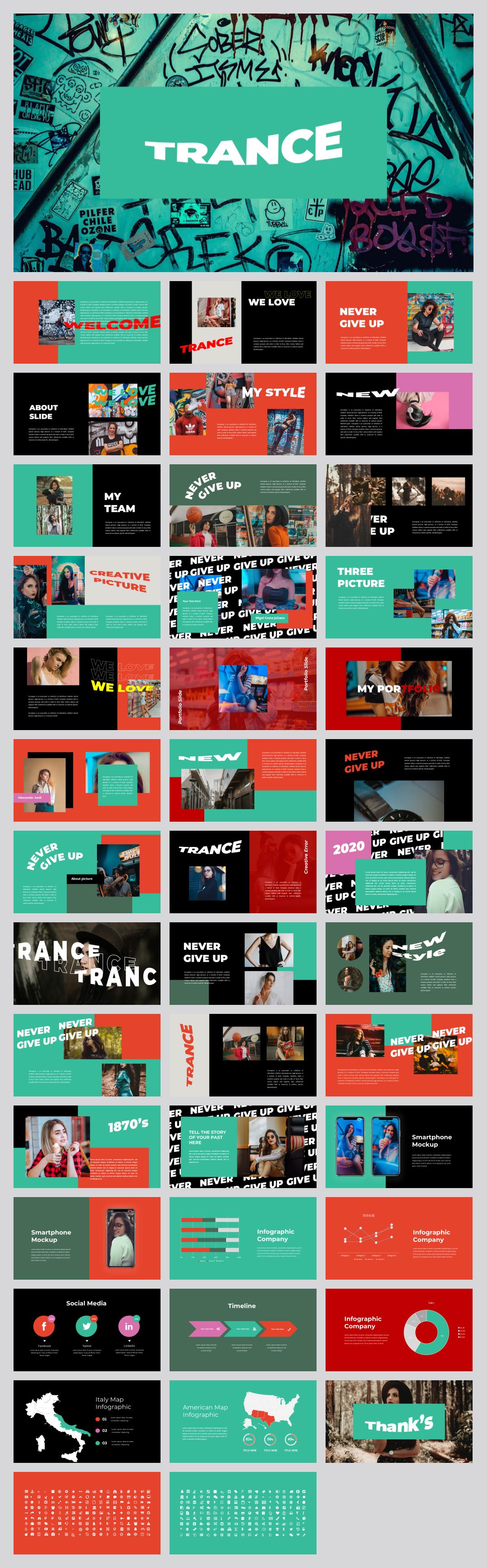 时尚潮流个性PPT模板