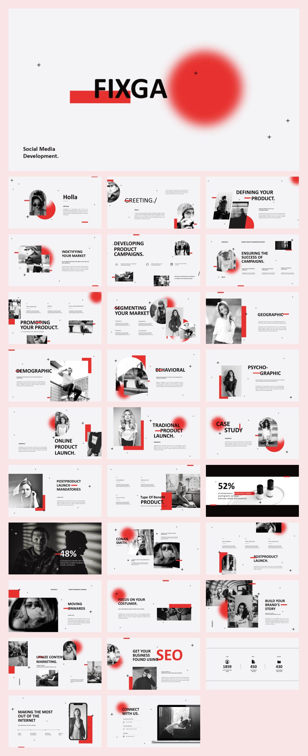 时尚潮流个性PPT模板