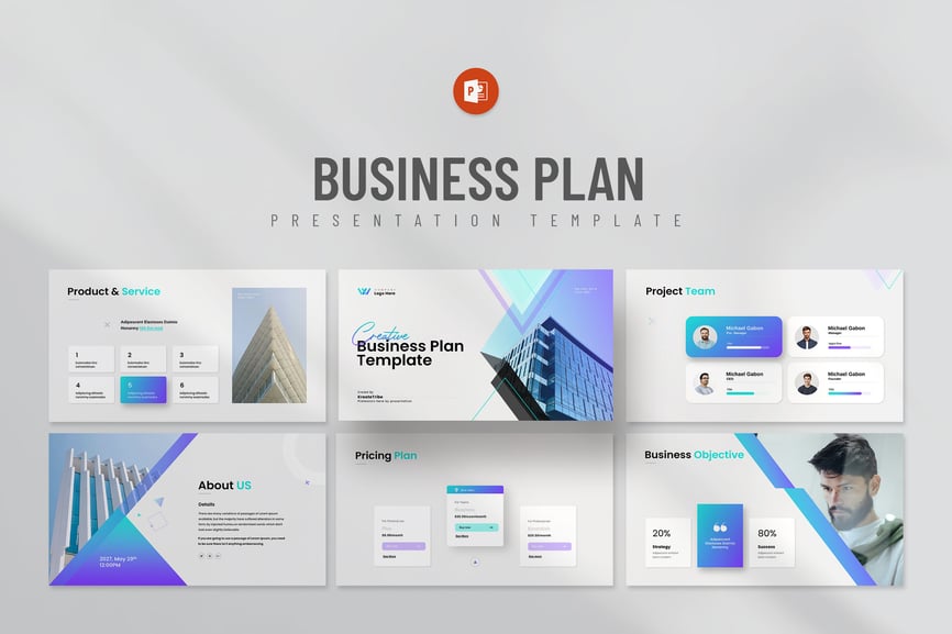 公司业务计划PPT模板 (PPTX)