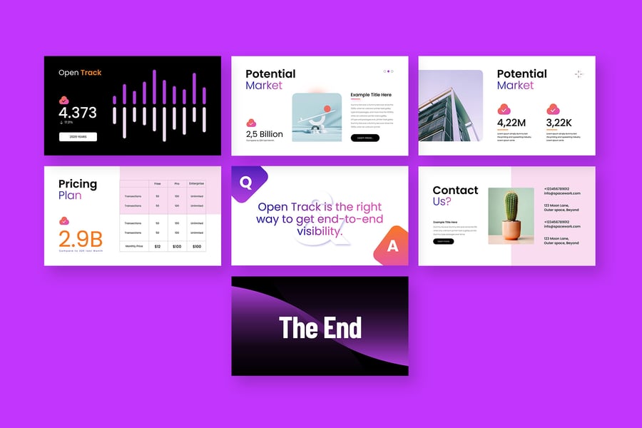 商业投资者推销PPT模板 (PPTX)