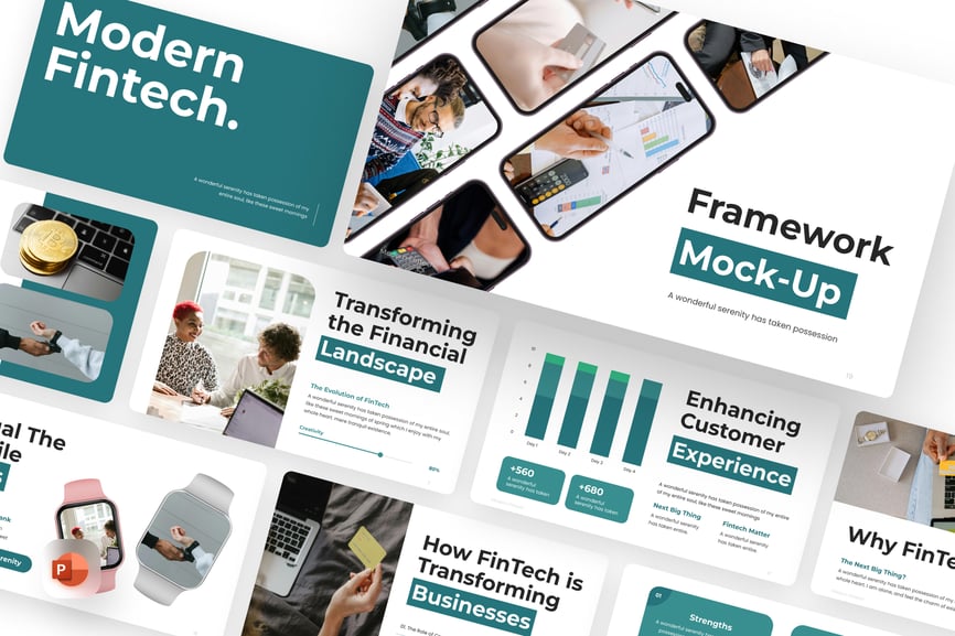 现代金融科技PPT模板 (PPTX)