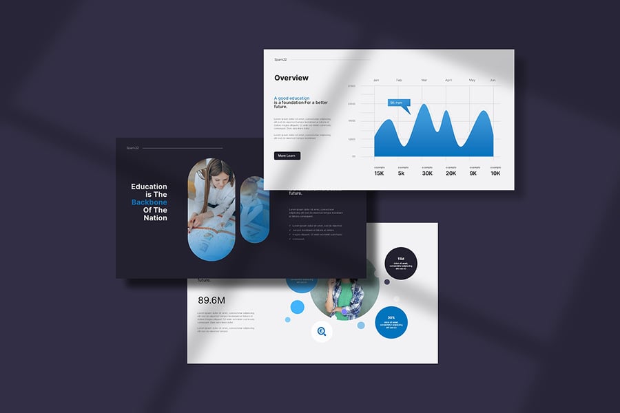 教育演讲PPT模板 (PPTX)