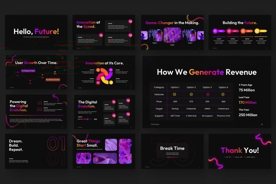 创意多功能PPT模板 (PPTX)