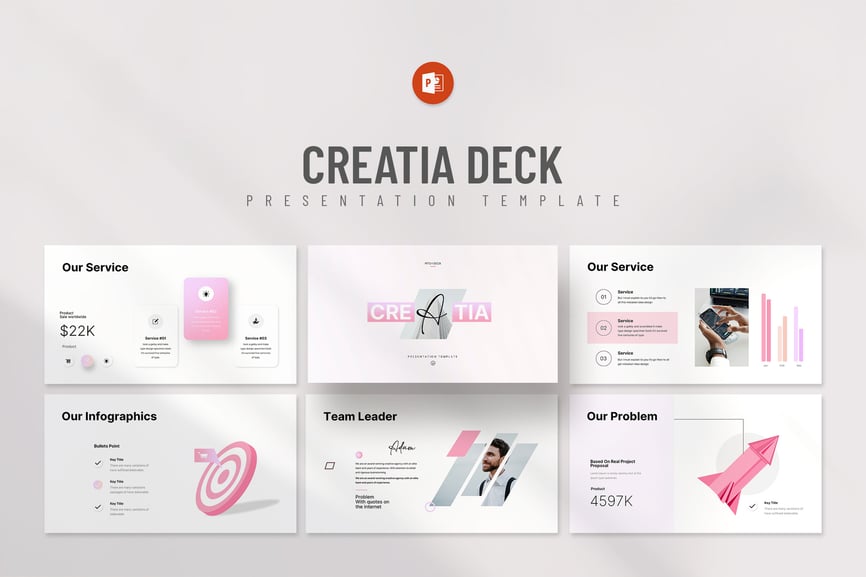 极简主义商业PPT模板 (PPTX)