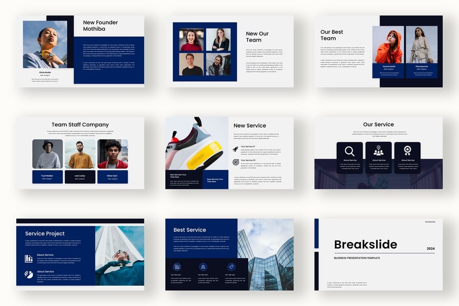 业务主题演讲模板PPT模板 (PPTX)