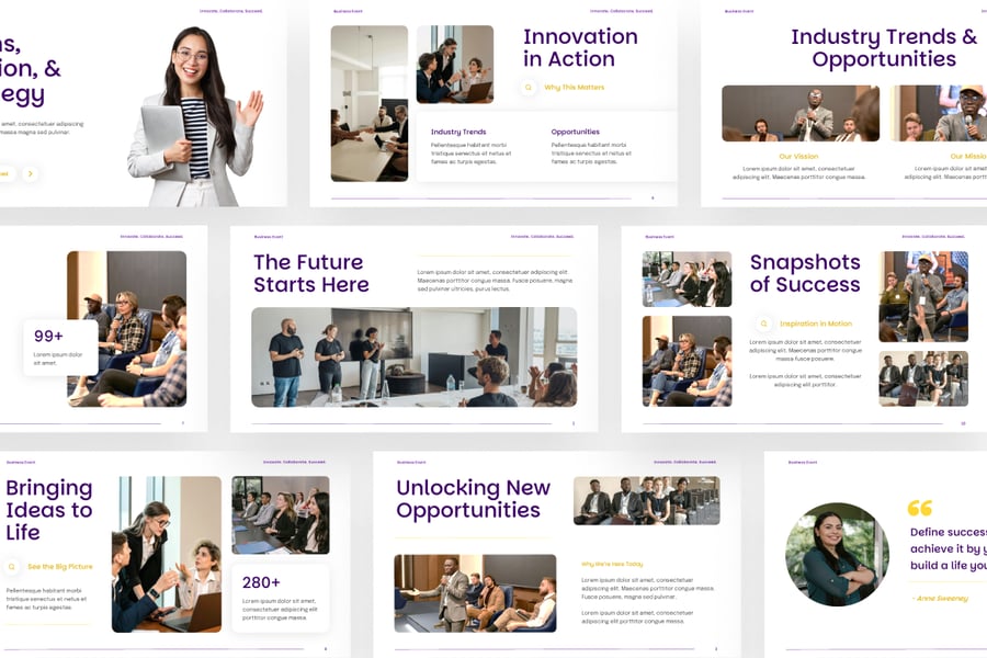 商业活动PPT模板 (PPTX)