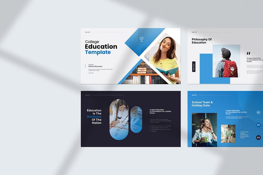 教育演讲PPT模板 (PPTX)