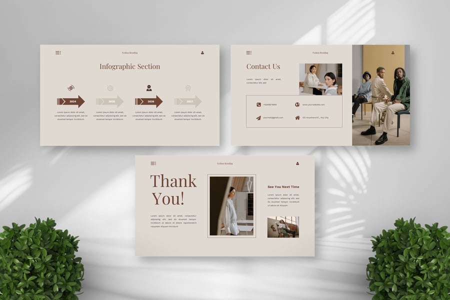 时尚品牌 – 趋势PPT模板 (PPTX)