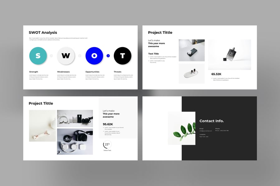 工作室极简主义PPT模板 (PPTX)