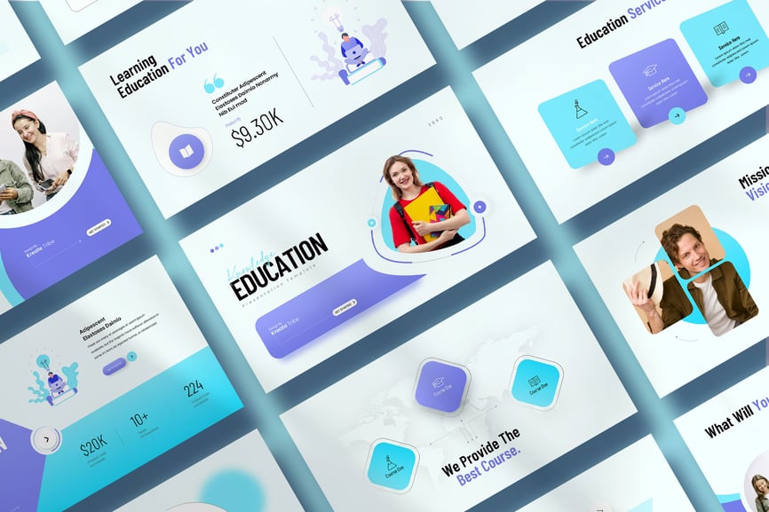 教育演示模板PPT模板 (PPTX)