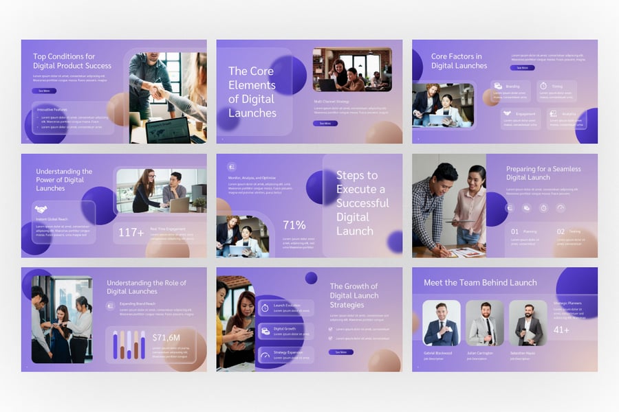 企业产品发布PPT模板 (PPTX)