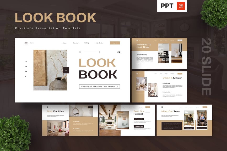 家具PPT模板 (PPTX)