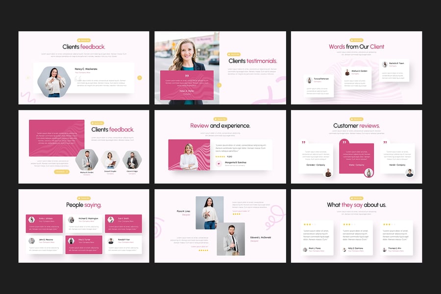 评论推荐PPT模板 (PPTX)