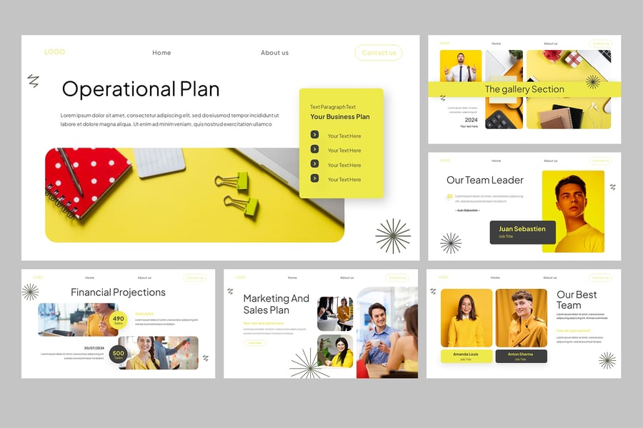 商业计划PPT模板 (PPTX)