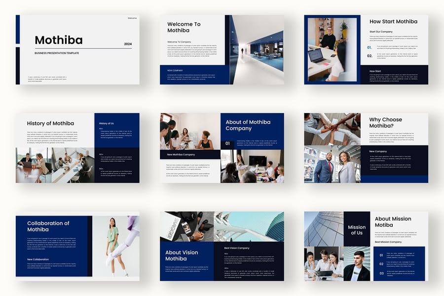 业务主题演讲模板PPT模板 (PPTX)