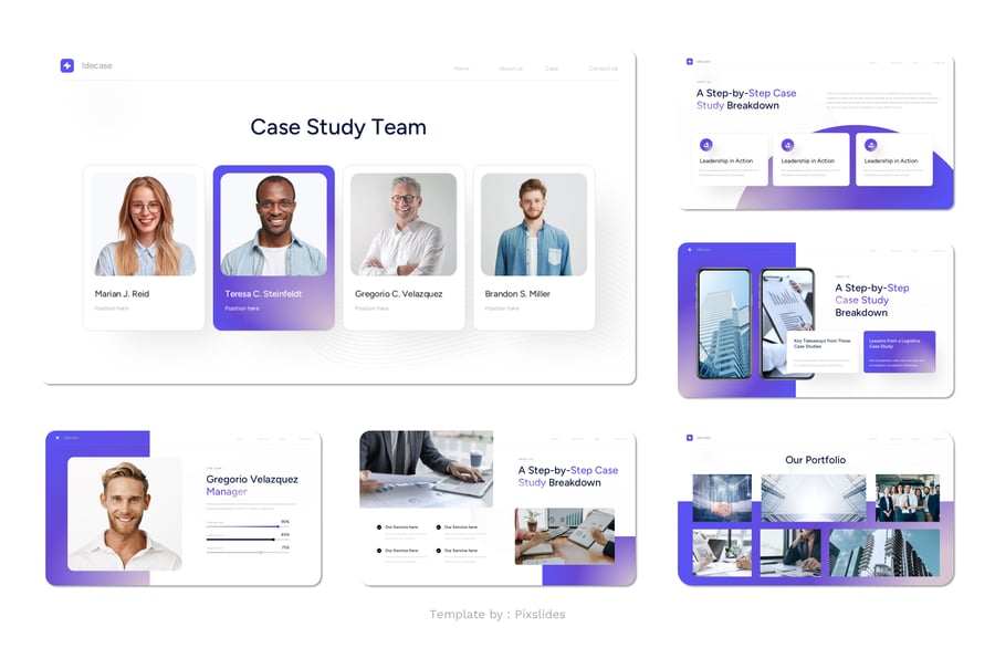 商业案例研究PPT模板 (PPTX)